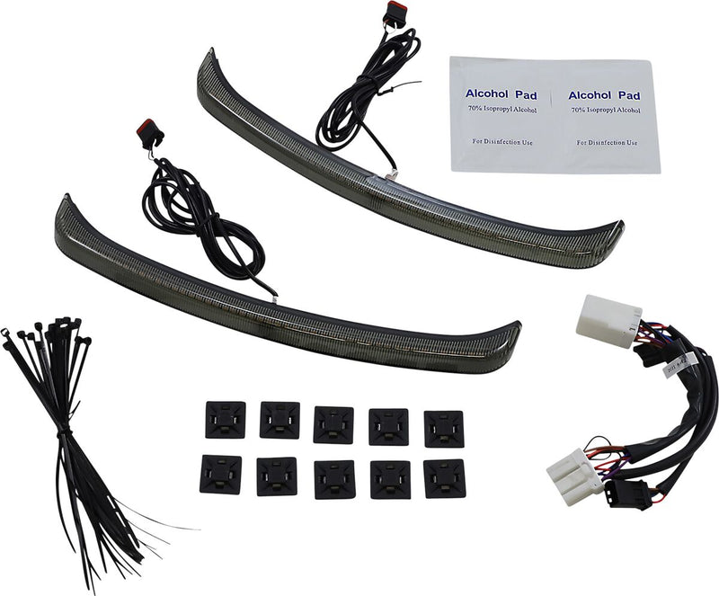 Dynamic LED Fender Lights Smoke For Harley Davidson FLHTCUTG 1690 2009-2013