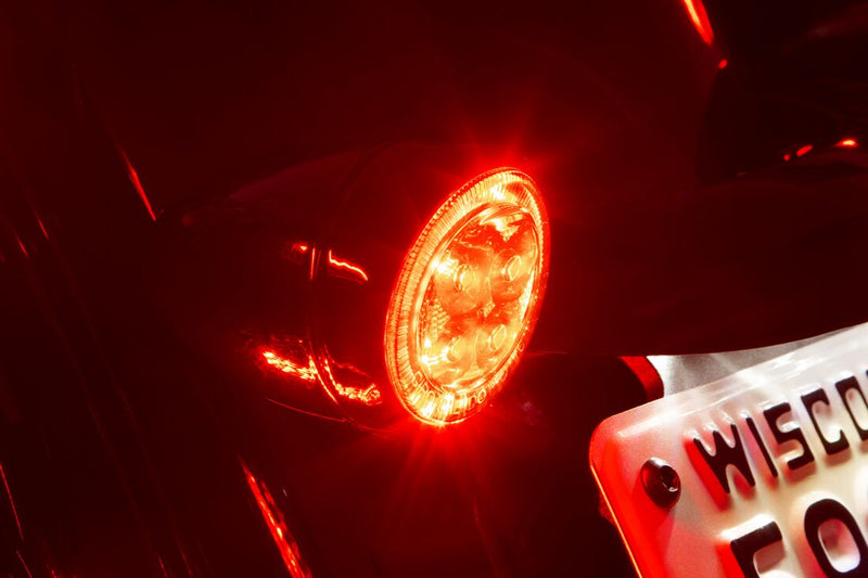 Fang Rear Turn Signal Light Inserts For Harley Davidson FLFB 1750 ABS 2018-2020