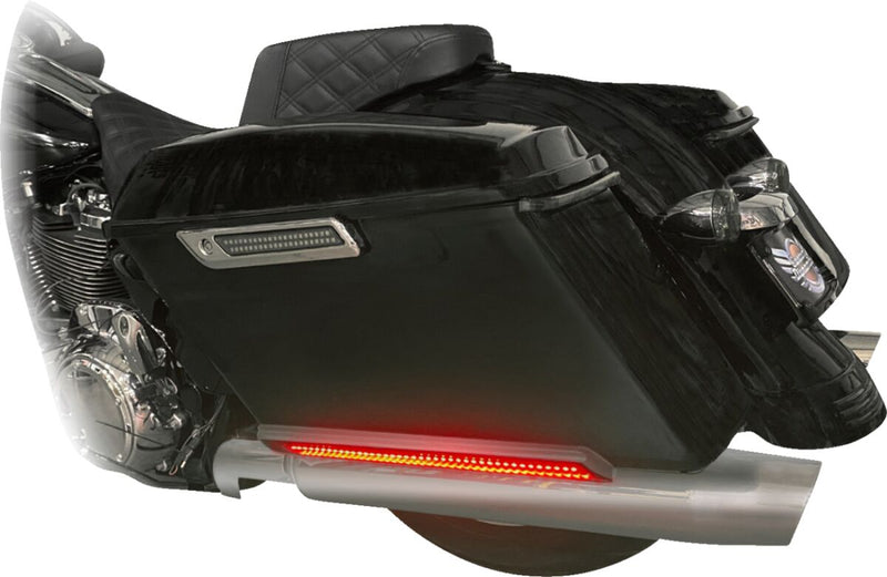 Lower Saddlebag Side Marker LED Lights Chrome For Harley Davidson FLH 1868 ABS 2021