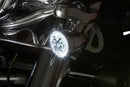 LED Fang Front Signal Light Inserts With Bezel For Harley Davidson FLD 1690 2012-13
