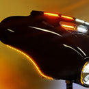 Dual Color LED Fairing Strips Amber / White For Harley Davidson FLHT 1750 ABS 2019-2022 - 39 CM