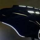 Dual Color LED Fairing Strips Amber / White For Harley Davidson FLHT 1750 ABS 2019-2022 - 39 CM