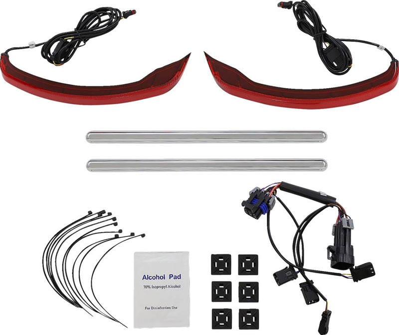 Low Profile Saddlebag Lights Red For Indian CHIEFTAIN 111 ABS 2015-2020