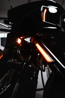 Front Fork LED Reflector Replacements Black / Gloss For Harley Davidson FXLRST 1923 ABS 2022-24