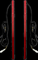 Genesis 8.5” Auxiliary LED Plasma Rods™ Light Bars Red - 21.5 CM