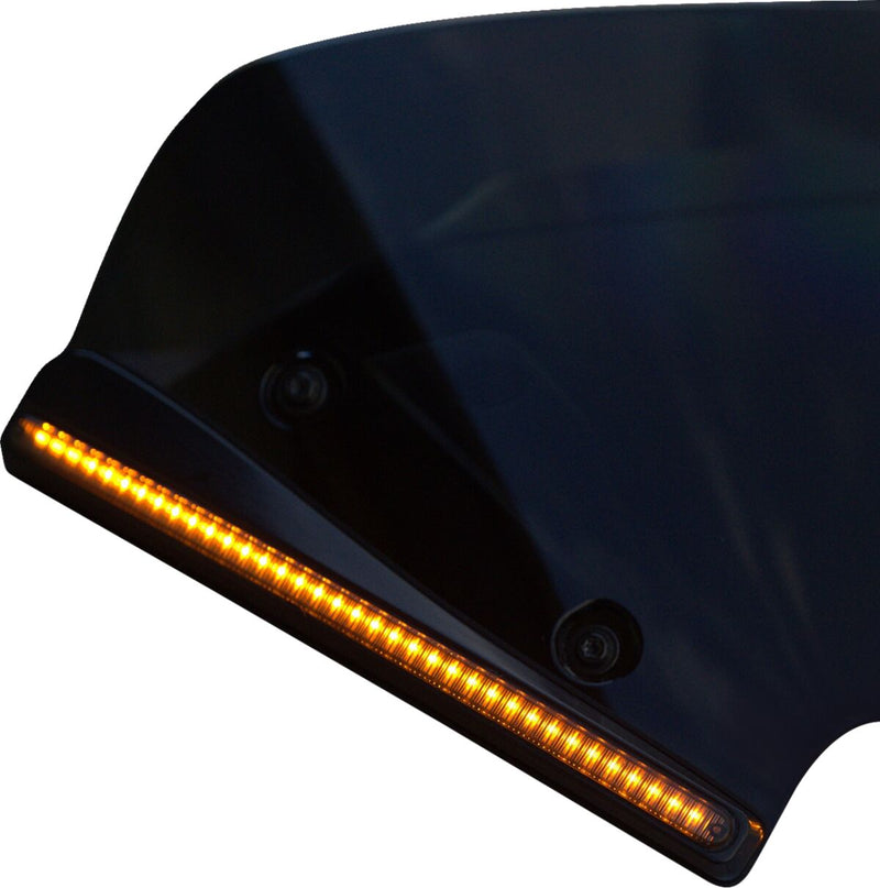 LED Windshield Trim With Turn Signals Smoke For Harley Davidson FLTRXSE 1977 ABS 2023-2024