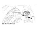 Driving Light MountFender, M5 & M6 Bolts