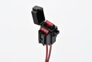 Mini Fuse Holder Set Black