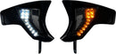 Shark Demon® Integrated Front Turn Signal Vents Amber / White For Harley Davidson FLTRX 1923 ABS 2024-2025