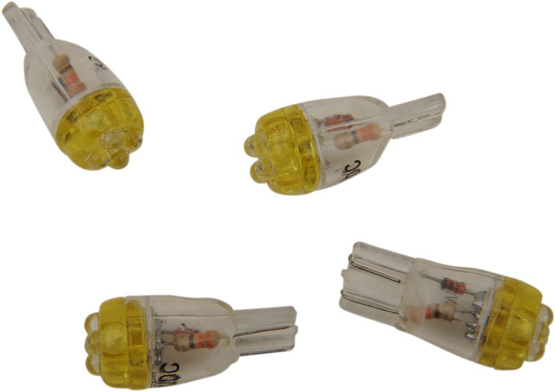 Mini Wedge LED Bulb Amber | Vendor No T10-4LEDA-HC