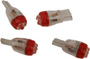 Mini Wedge LED Bulb Red | Vendor No T10-4LEDR-HC