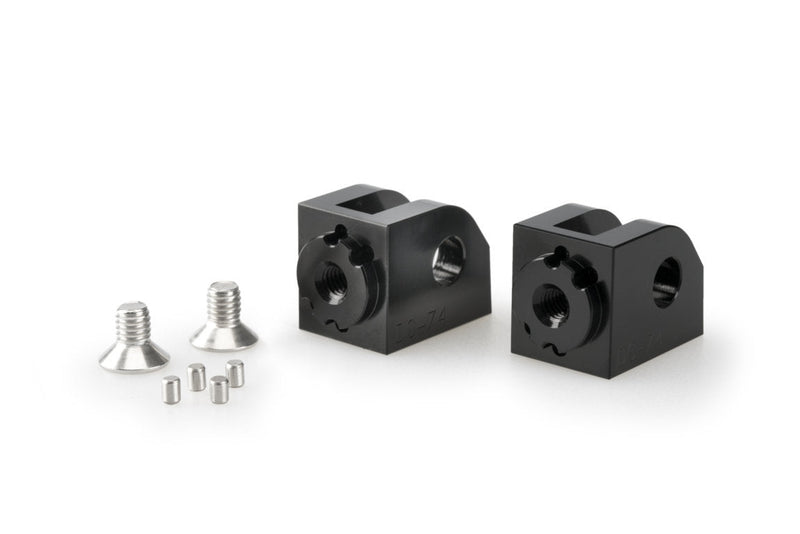Adjustable Rider Footpeg Adaptor Black For Yamaha MT-09 2021-Current