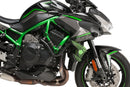 Side Downforce Spoilers Green For Kawasaki Z H2 2020-Current