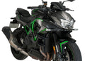 Side Downforce Spoilers Green For Kawasaki Z H2 2020-Current
