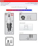 Champion Spark Plugs / Standard And Resistor Types For Ducati GT 860 1974-1977 - 21 MM