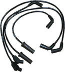 Custom-Fit Spark Plug Wire Kit Black For Harley Davidson FLHR 1750 2017-2018 - 34.5 CM
