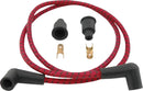 Universal Braided Spark Plug Wires Black / Red