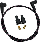 Universal Braided Spark Plug Wires Black / Pink