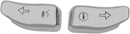 Turn Signal Switch Extension Chrome | Vendor No 77680C