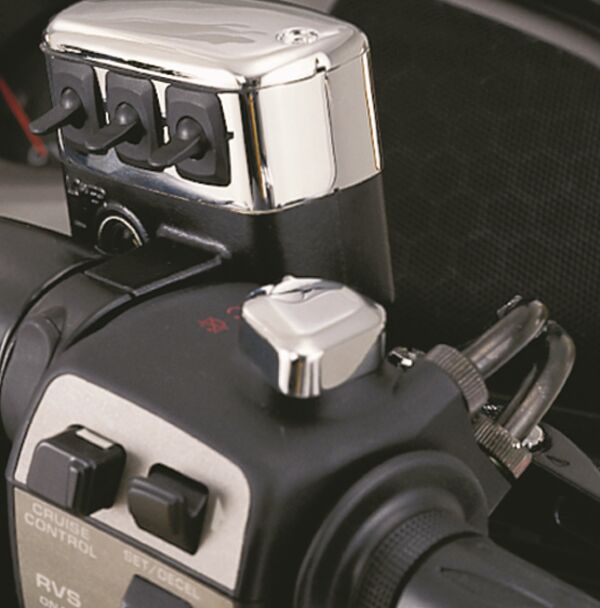 Chrome Kill Switch Cover Chrome For Honda GL 1800 2001-2017