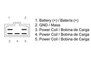 Regulator Black / Silver For MBK FLAME X 125 2007-2015 - 35 A