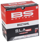 SLA MAX Factory- Activated AGM Maintenance-Free Battery Black For Buell 1125 CR 2008-2009 - 150 MM