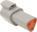 Deutsch DT Sealed Connector Component Grey - 3 Pins