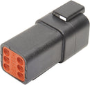 Deutsch DT Sealed Connector Component Black - 6 Pins