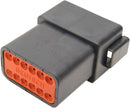 Deutsch DT Sealed Connector Component Black - 12 Pins