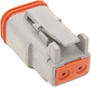 Deutsch DT Sealed Male Connector Component Grey - 2 Pins
