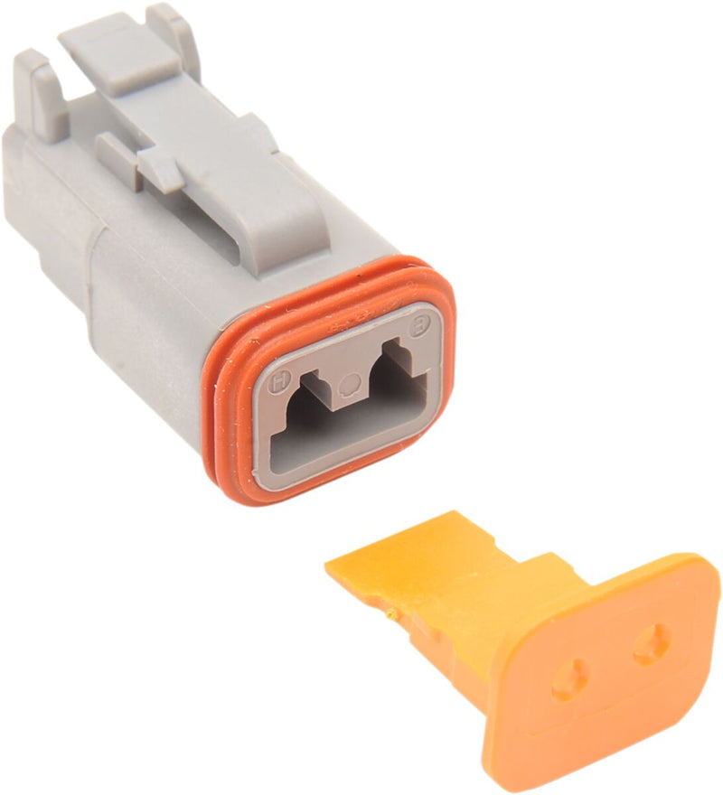 Deutsch DT Sealed Male Connector Component Grey - 2 Pins