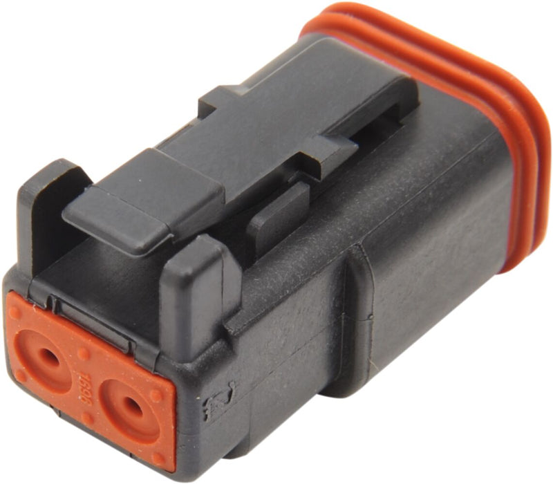 Deutsch DT Sealed Male Connector Component Black - 2 Pins
