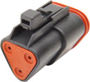 Deutsch DT Sealed Male Connector Component Black - 3 Pins