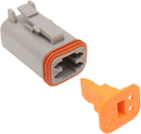 Deutsch DT Sealed Male Connector Component Grey - 4 Pins