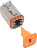 Deutsch DT Sealed Male Connector Component Grey - 6 Pins