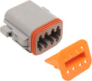 Deutsch DT Sealed Male Connector Component Grey - 8 Pins