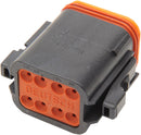 Deutsch DT Sealed Male Connector Component Black - 8 Pins