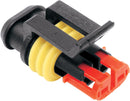 AMP Connectors Black For Harley Davidson FLD 1690 2012-2013