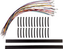 Ready-To-Install Handlebar Wire Extension Kit Black For Harley Davidson FLHR 1340 1996-1998 - +381 MM