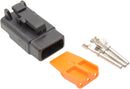 Deutsch Plug And Receptacle Kits With Clip Black - 3 Pins
