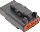 Deutsch Plug And Receptacle Kits With Clip Black - 3 Pins