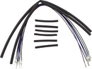 Front Turn Signal Extension Black For Harley Davidson FLD 1690 2012-2013 - 38 CM