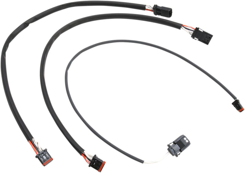 Ready-To-Install Handlebar Wire Extension Kit Black For Harley Davidson FLD 1690 2012-2013 - +381 MM