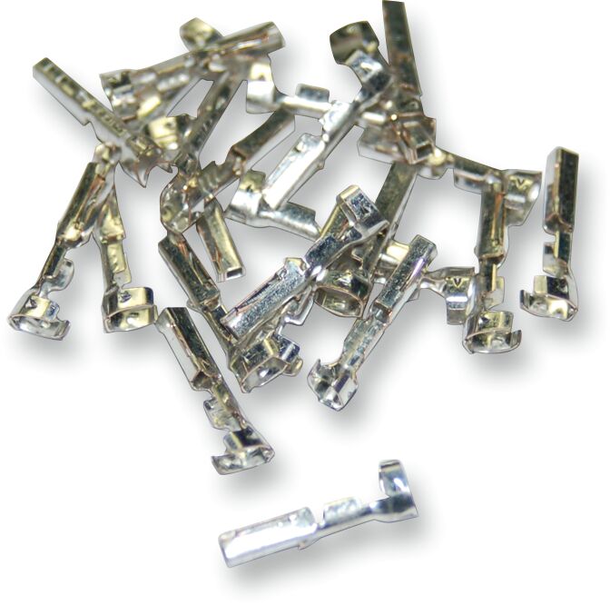 AMP 040 Female Terminals Silver - 1 Pin