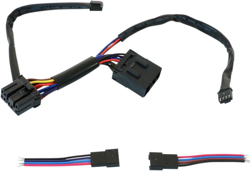 Wiring Harness For Machete Bag Lights Black For Harley Davidson FLHR 1340 1997-1998