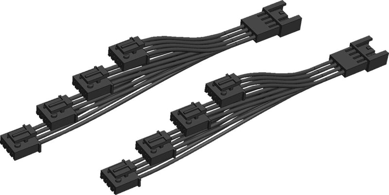 4-Way Rear Lighting Y-Splitter Black For Harley Davidson FLD 1690 ABS 2014-2016