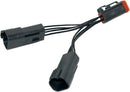Power Port Y-Adaptor Black For Harley Davidson FLD 1690 2012-2013