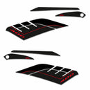 3D Motorcycle Stickers - Tank Sides Carbon Look Yamaha XMAX 400 2013>2016