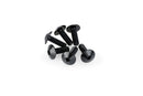 M5 X 15 Screen Screws 11.8 MM Head Black - Pack Of 6