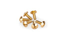 M5 X 15 Screen Screws 11.8 MM Head Gold - Pack Of 6